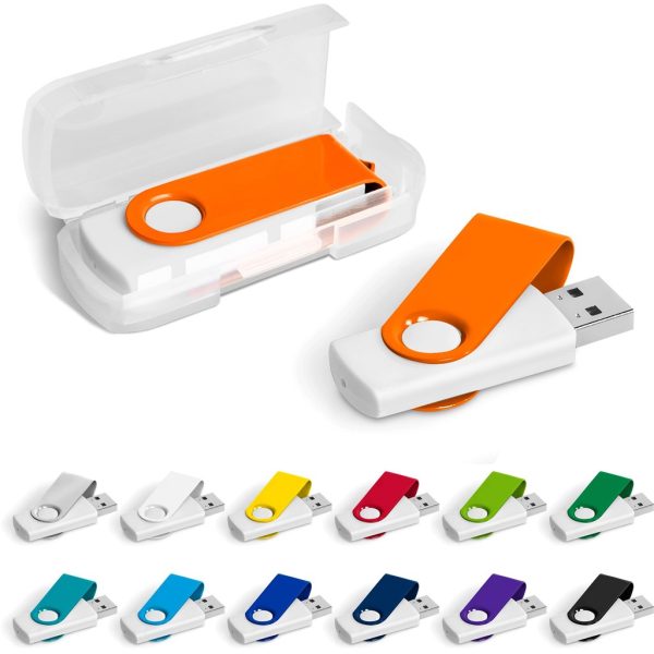Axis Gyro White Flash Drive - 4GB - Image 16