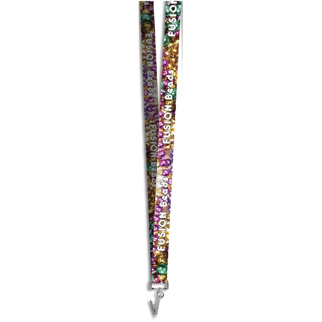 Altitude Crocodile Clip Double-Sided Sublimation Satin Lanyard - Image 2