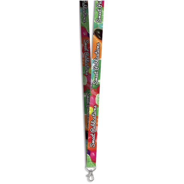Snap Hook Clip Double-Sided Sublimation Satin Lanyard - Image 5