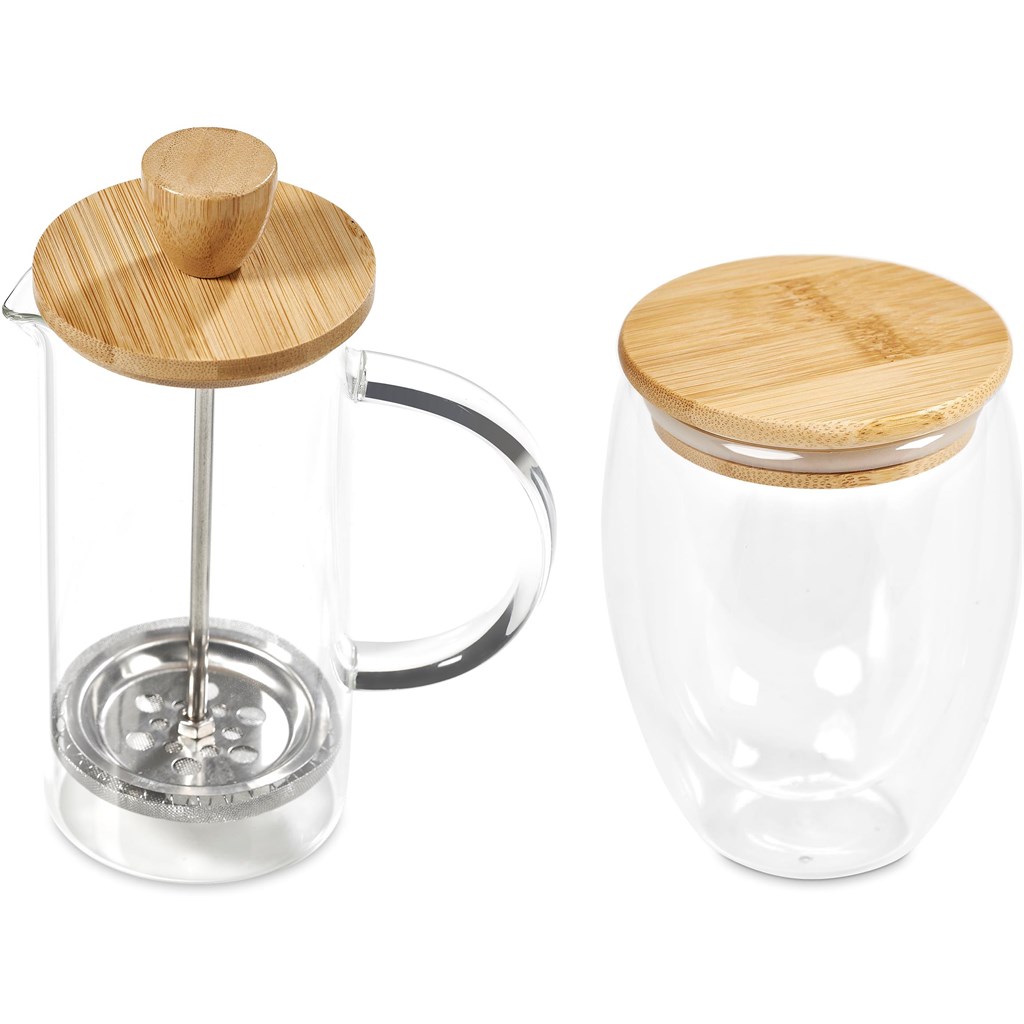 Okiyo Aibo Glass & Bamboo Coffee Set - Image 17