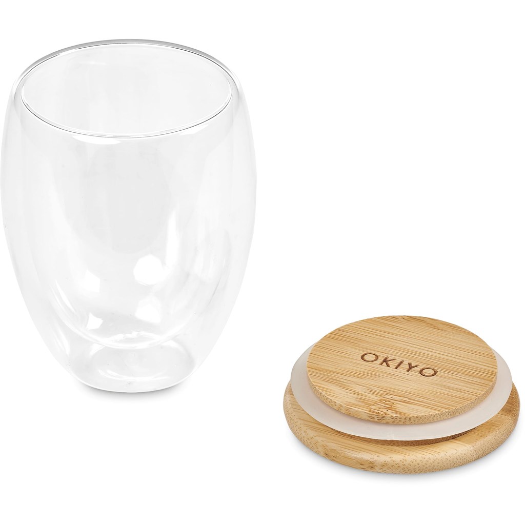 Okiyo Aibo Glass & Bamboo Coffee Set - Image 9