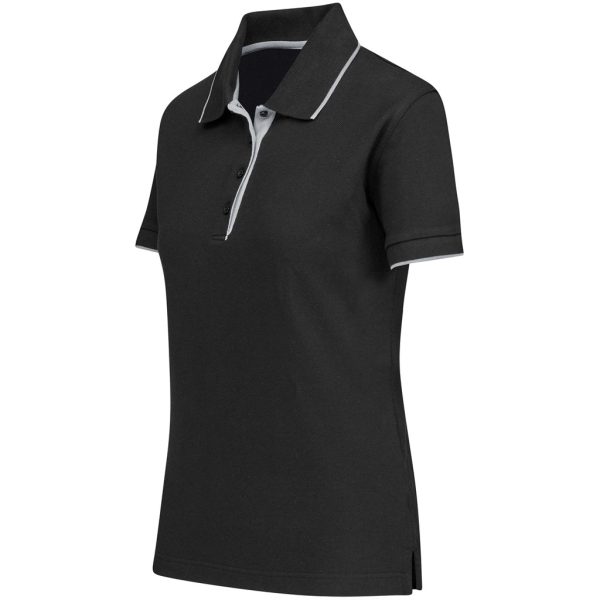 Ladies Wentworth Golf Shirt - Black - Image 3