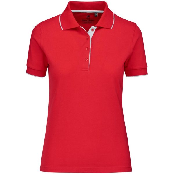 Ladies Wentworth Golf Shirt - Red - Image 4