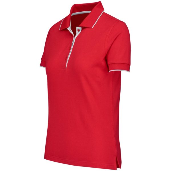Ladies Wentworth Golf Shirt - Red - Image 2