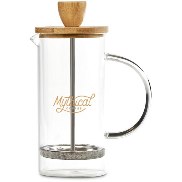 Okiyo Osu Glass & Bamboo Coffee Plunger - 350ml - Image 5