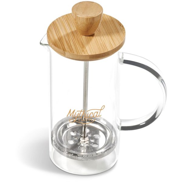 Okiyo Osu Glass & Bamboo Coffee Plunger - 350ml - Image 8
