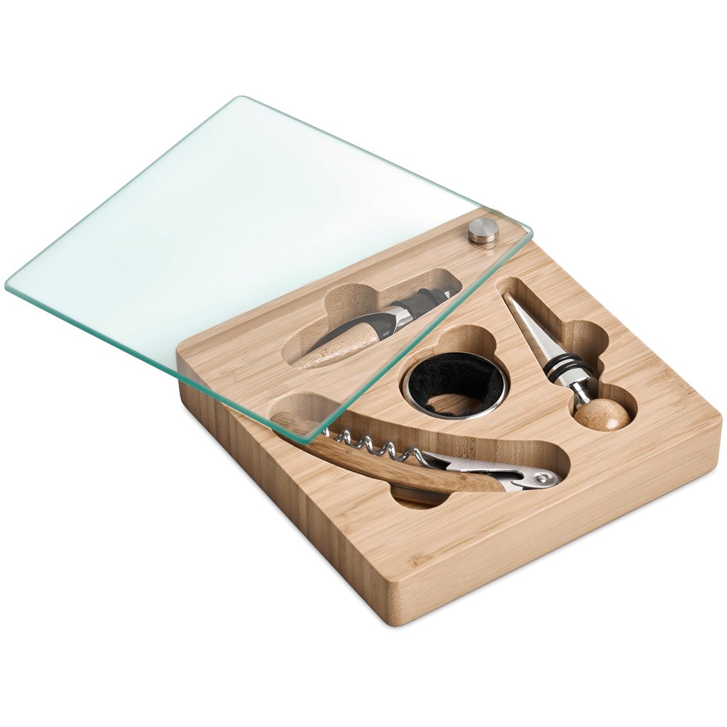 Okiyo Budonoki Bamboo Wine Accessories set - Image 14