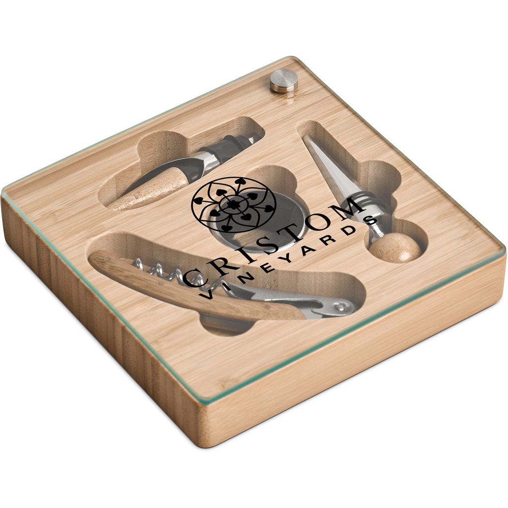 Okiyo Budonoki Bamboo Wine Accessories set - Image 5