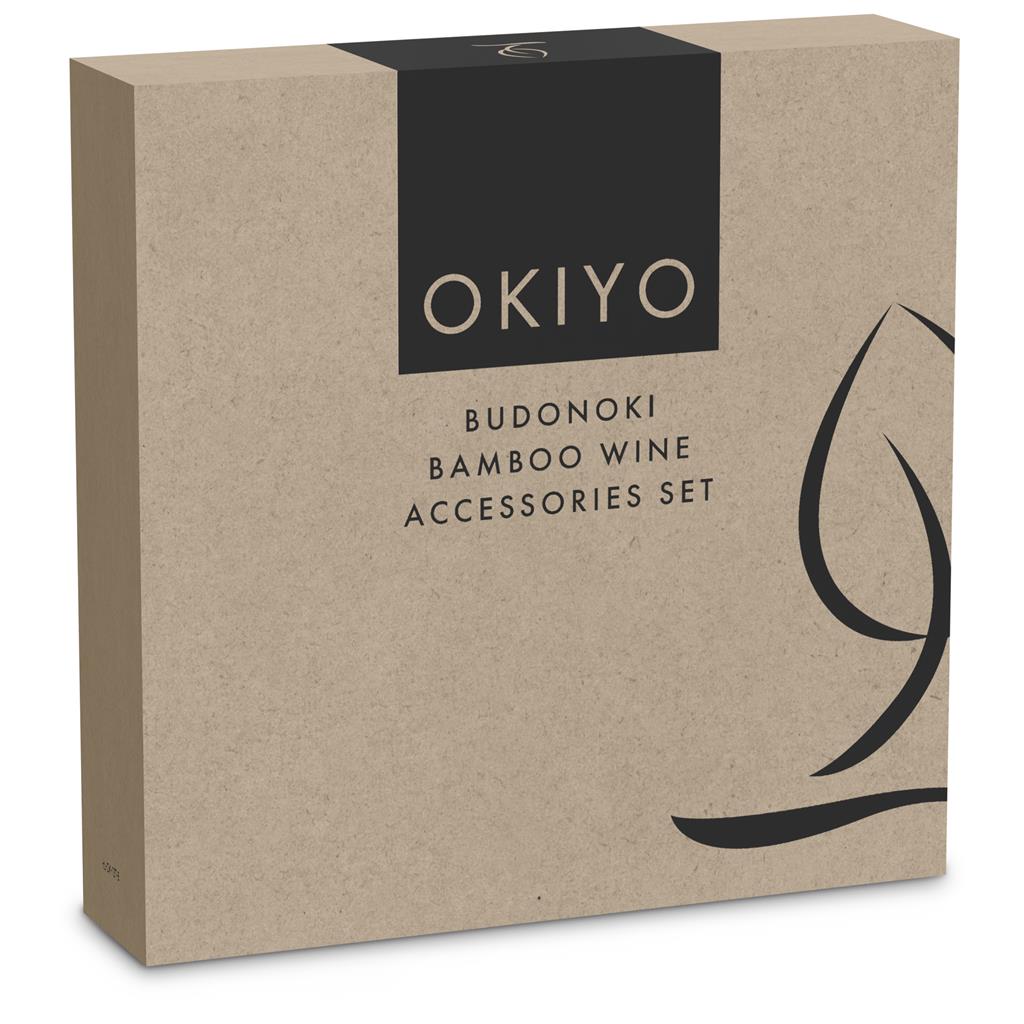Okiyo Budonoki Bamboo Wine Accessories set - Image 15