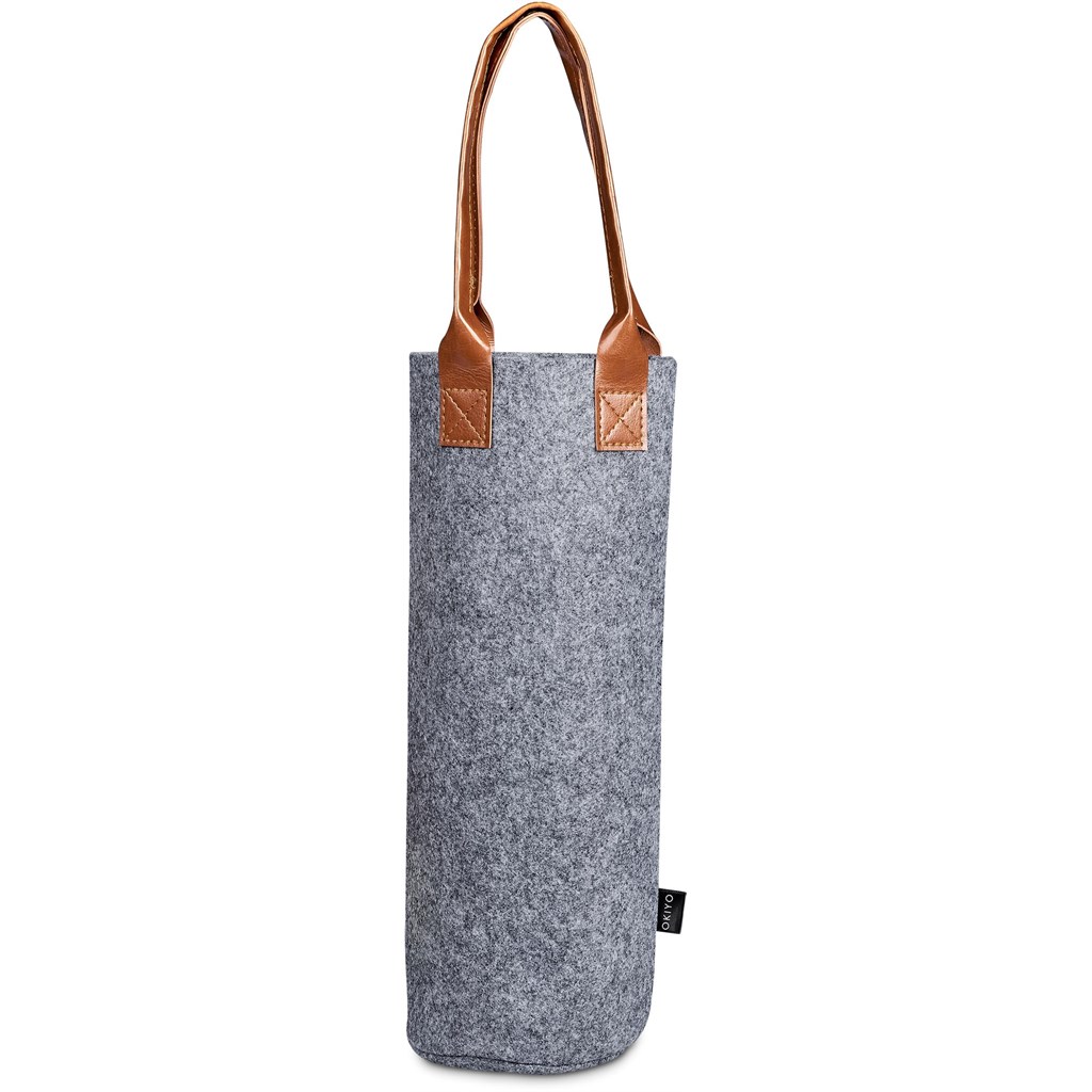 Okiyo Tahada RPET Felt Wine Tote - Image 3