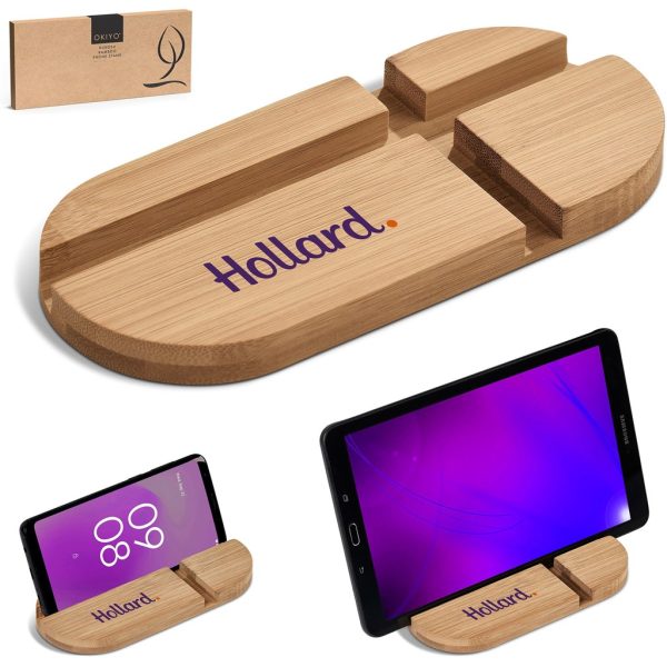Okiyo Kurosu Bamboo Phone Stand - Image 10