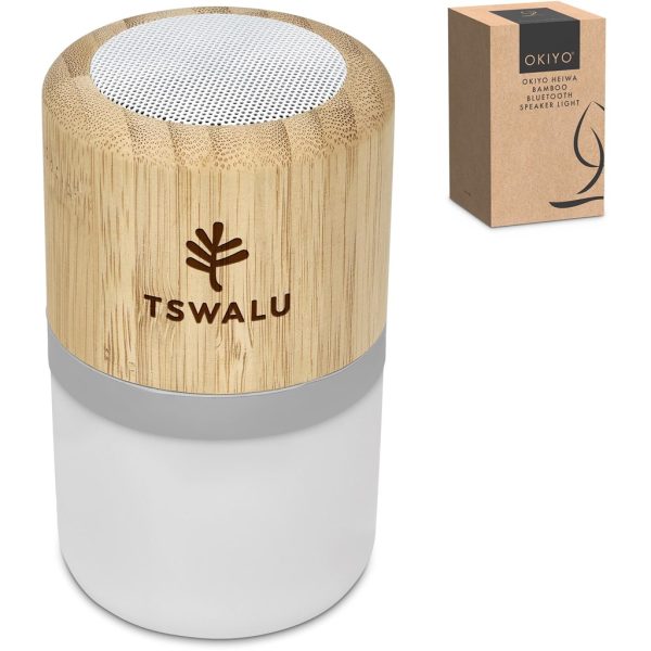 Okiyo Heiwa Bamboo Bluetooth Speaker & Night Light - Image 7