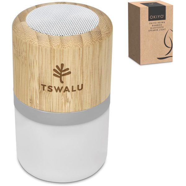 Okiyo Heiwa Bamboo Bluetooth Speaker & Night Light - Image 6