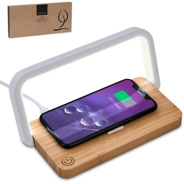 Okiyo Yoru Bamboo Wireless Charger & Night Light - Image 4