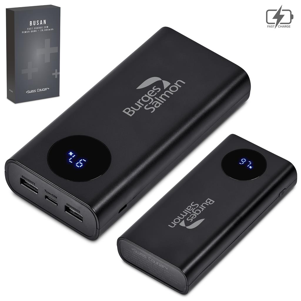 Swiss Cougar Busan Fast Charge 20W Power Bank - 20,000mAh - Image 9