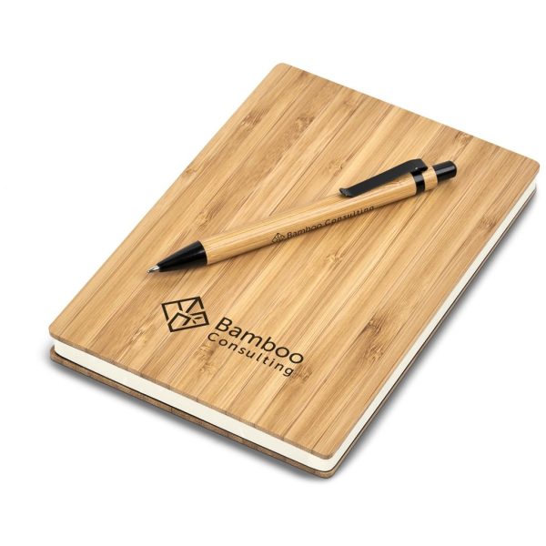 Okiyo Yahari Bamboo Notebook & Pen Set - Image 7