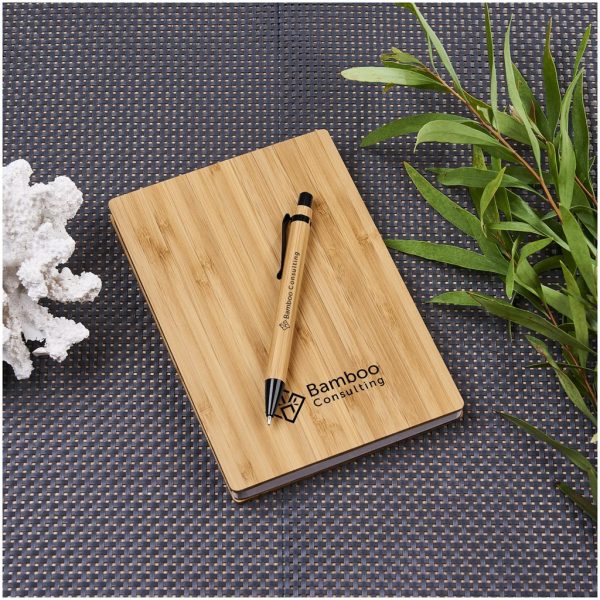 Okiyo Yahari Bamboo Notebook & Pen Set - Image 6