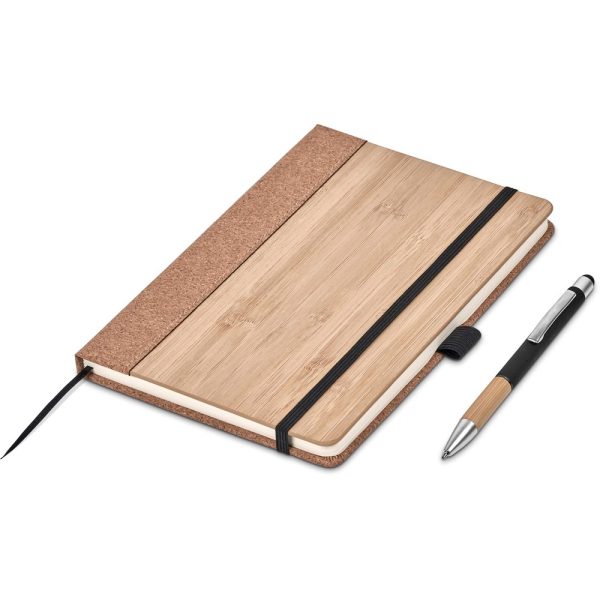 Okiyo Eri Bamboo & Cork Notebook & Pen Set - Image 13