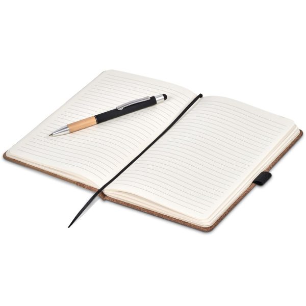 Okiyo Eri Bamboo & Cork Notebook & Pen Set - Image 8