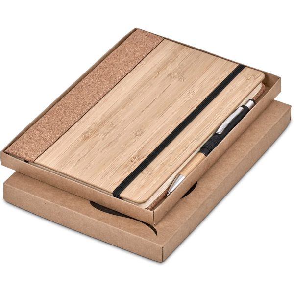 Okiyo Eri Bamboo & Cork Notebook & Pen Set - Image 16
