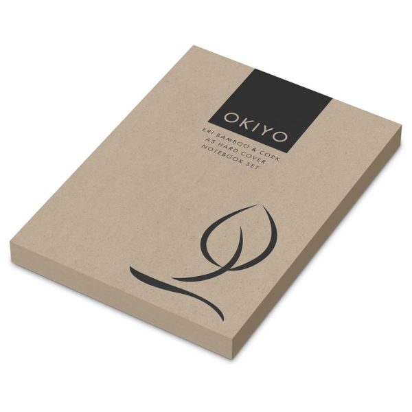 Okiyo Eri Bamboo & Cork Notebook & Pen Set - Image 5