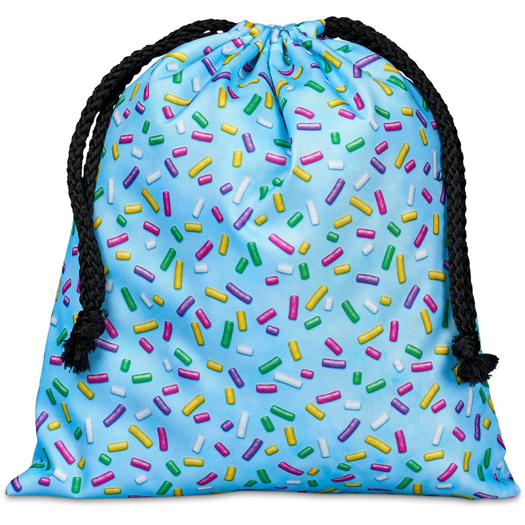 Pre-Printed Sample Hoppla Indian Midi Polyester Drawstring Pouch - Image 4