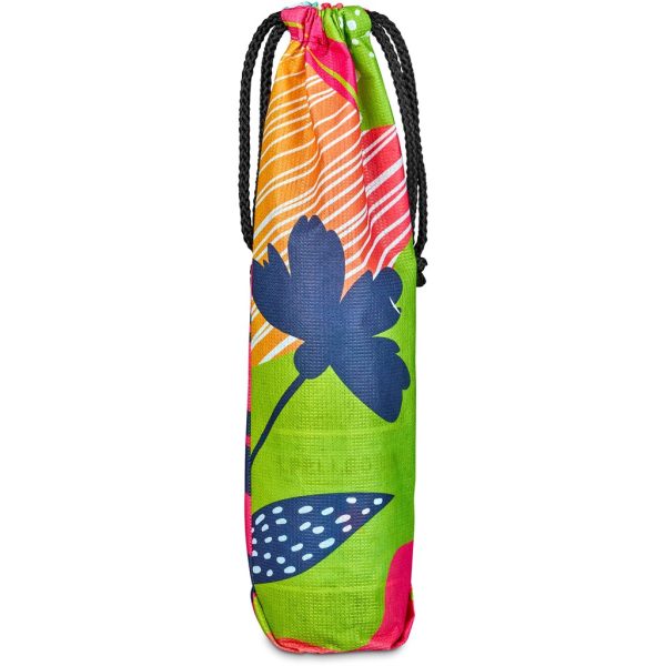 Pre-Printed Sample Hoppla Tipsy RPET Wine Bottle Drawcord Bag - Image 5