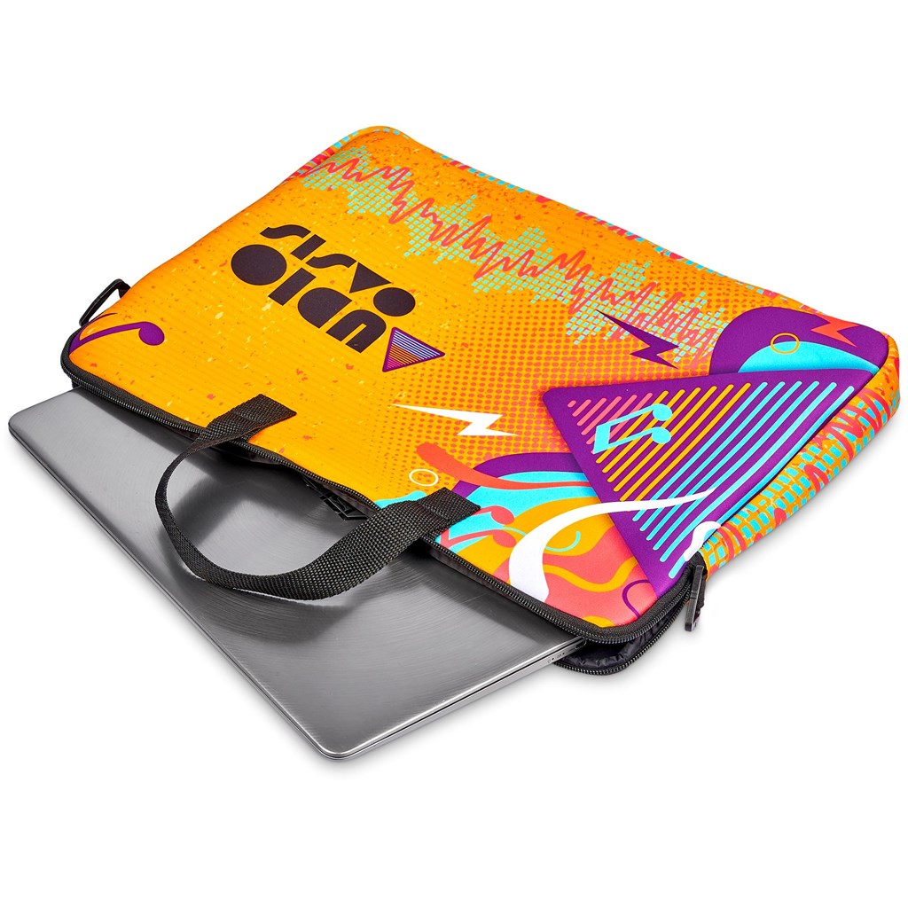 Pre-Printed Sample Hoppla Neoprene 15.6-inch Nimbus Laptop Sleeve - Image 2