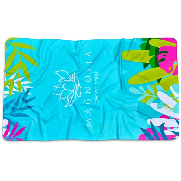 Pre-Printed Sample Hoppla Hula Beach Towel - Double-Sided Branding - Image 4