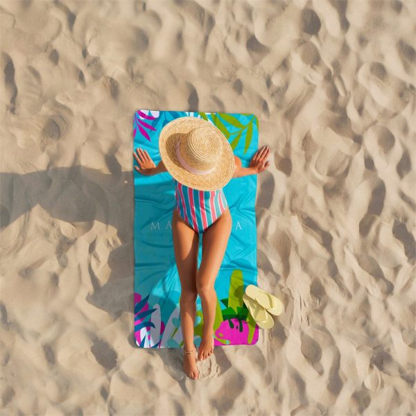 Pre-Printed Sample Hoppla Hula Beach Towel - Double-Sided Branding - Image 6