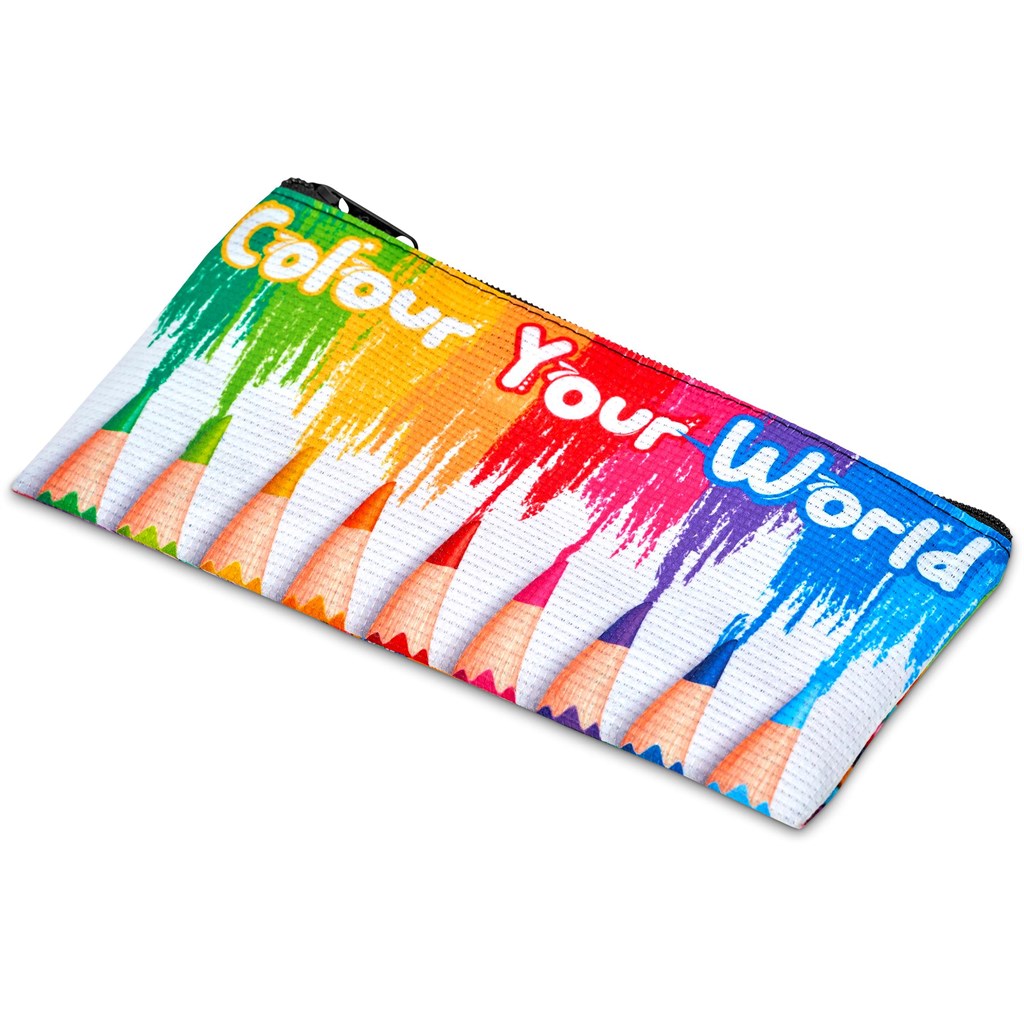 Pre-Printed Sample Hoppla Junior Recycled PET Stitch-Bond Pencil Case - Image 5