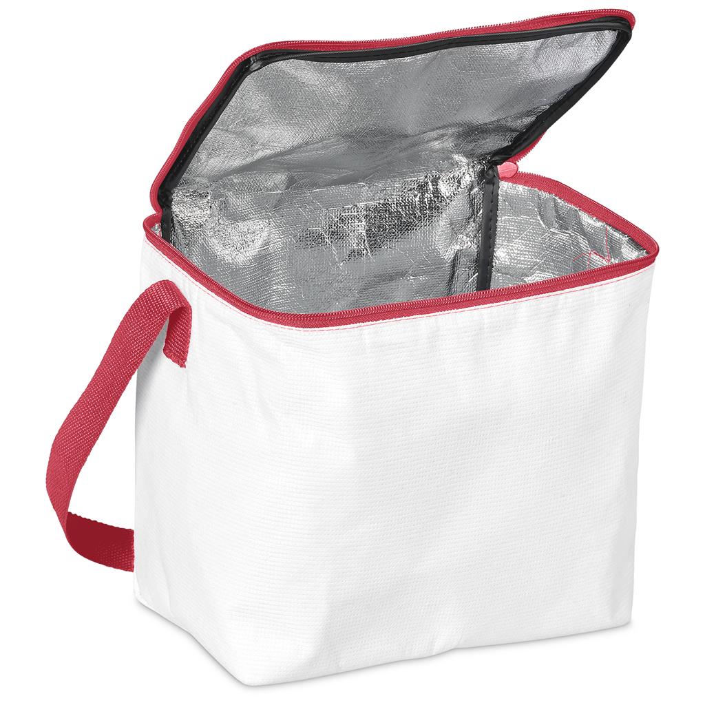 Pre-Production Sample Hoppla Quebec Recycled PET Stitch-Bond 12 Can Cooler - Image 4