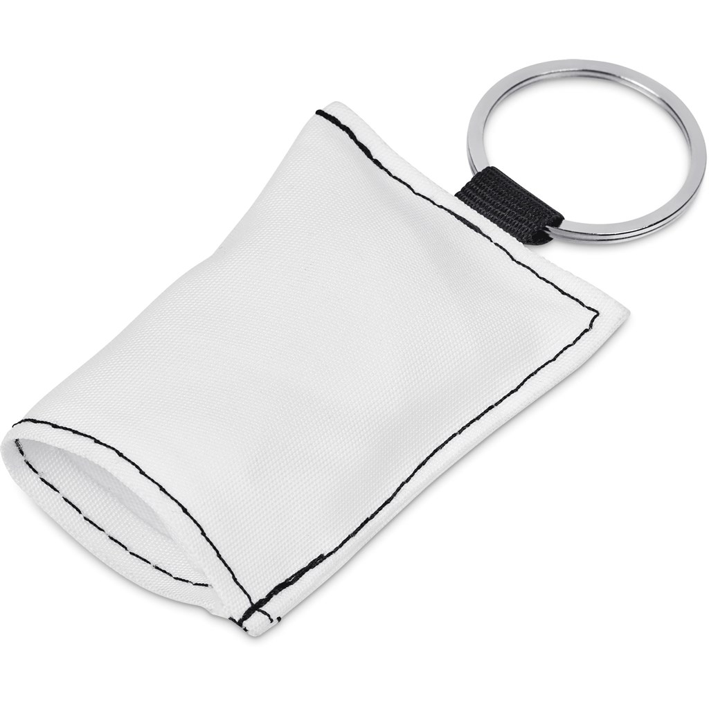 Pre-Production Sample Hoppla Aquila Polyester Keyring Pouch with Cleaning Cloth - Image 4