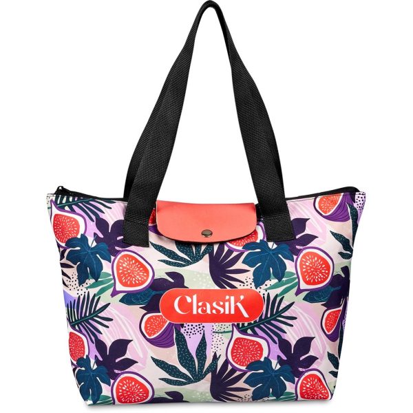 Pre-Production Sample Hoppla Rosebank Polyester Roll-Up Tote Bag - Image 6