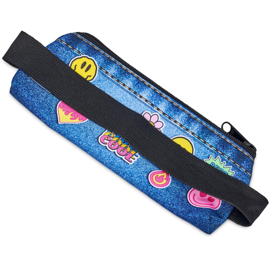 Pre-Production Sample Hoppla Lagoon Polyester Pencil Case To Fit Over An A5 Notebook - Image 2