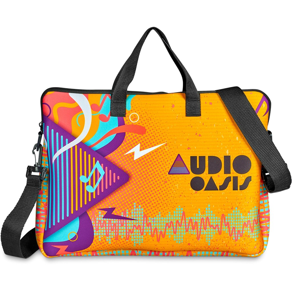 Pre-Production Sample Hoppla Neoprene 15.6-inch Nimbus Laptop Sleeve With Strap - Image 3