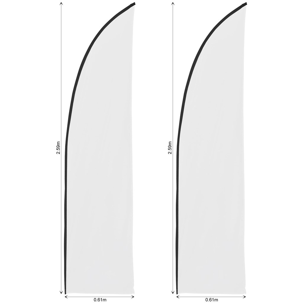 Legend 2m Sublimated Arcfin Flying Banner Skin - Set Of 2 (Excludes Hardware) - Image 2