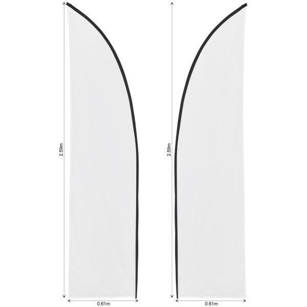 Legend 2m Sublimated Arcfin Double-Sided Flying Banner Skin (Excludes Hardware) - Image 2