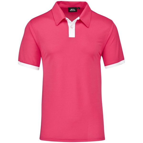 Mens Contest Golf Shirt - Pink - Image 4