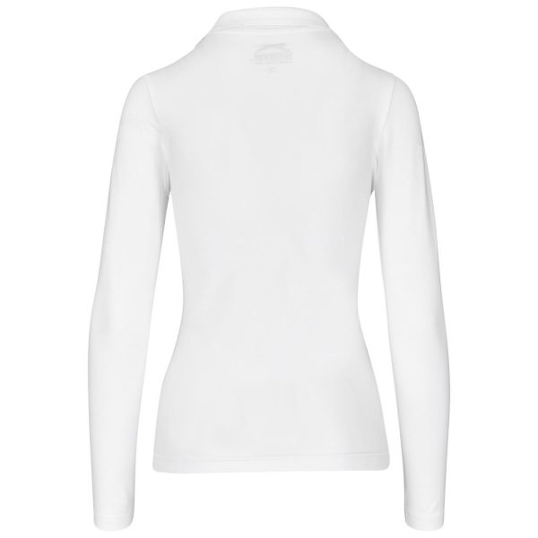 Ladies Long Sleeve Zenith Golf Shirt - White - Image 2
