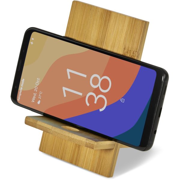 Okiyo Ekslens Bamboo Phone Stand - Image 2