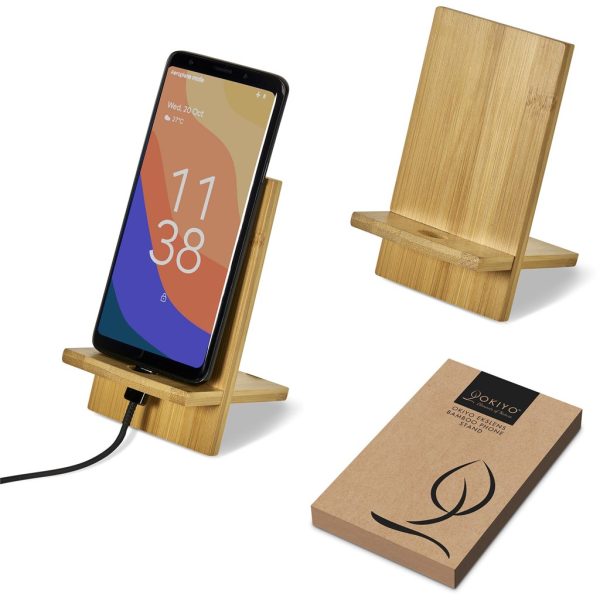 Okiyo Ekslens Bamboo Phone Stand - Image 15