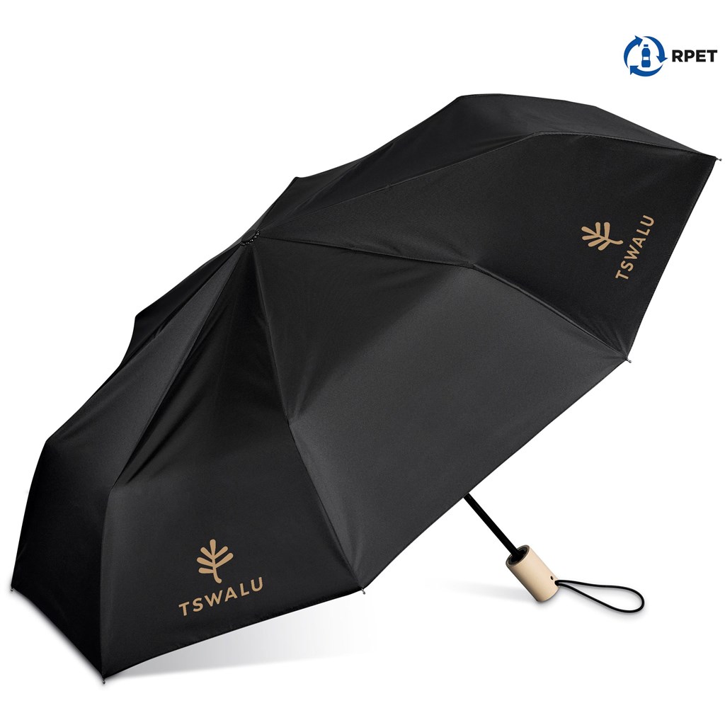 Okiyo Ameno Recycled PET Auto-Open Compact Umbrella - Image 4