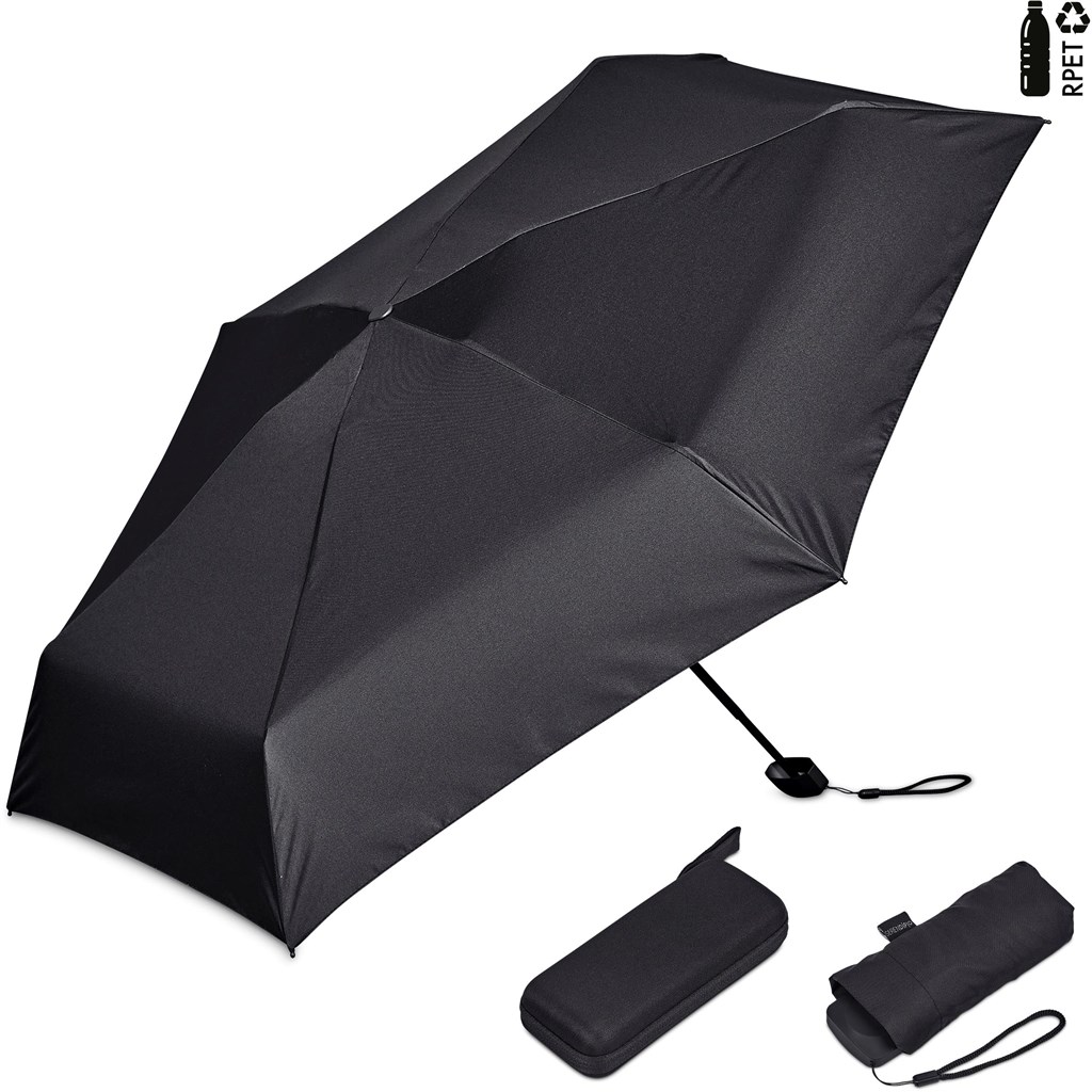 Serendipio Salem Recycled PET Compact Umbrella with EVA Pouch - Image 7