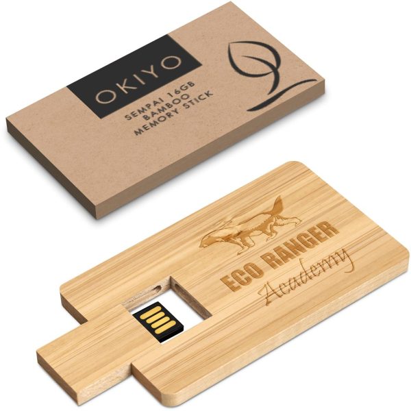 Okiyo Sempai Bamboo Flash Drive - 16GB - Image 2