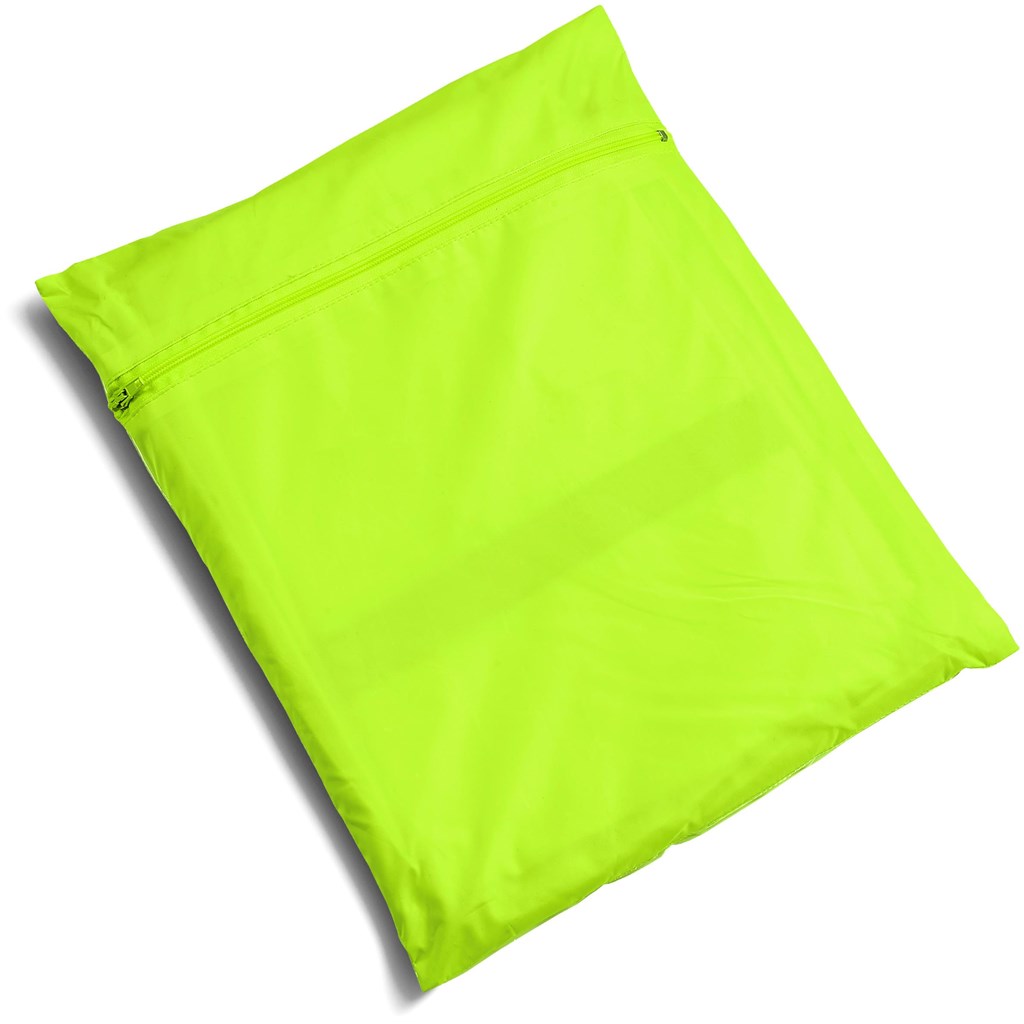 Outdoor Hi-Viz Reflective Polyester/PVC Rainsuit - Lime - Image 2