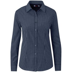 Ladies Long Sleeve Aston Shirt - Navy