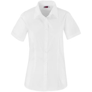 Ladies Short Sleeve Milano Shirt - White