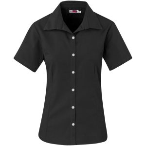Ladies Short Sleeve Aspen Shirt - Black