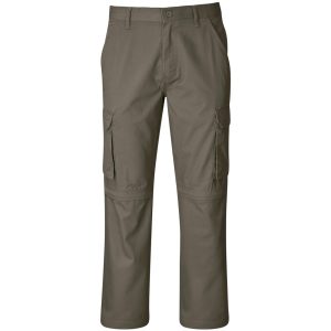 Mens Cargo Zip Off Pants - Khaki